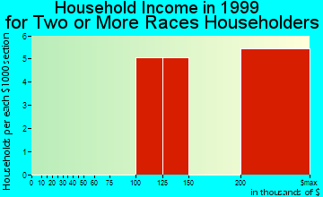 Southlake household income for two or more races householders
