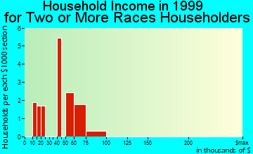 Newman household income for two or more races householders
