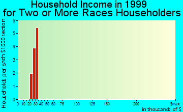 Hueytown household income for two or more races householders