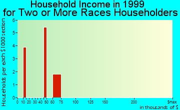 Spanish Fork household income for two or more races householders