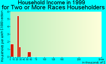 St. Johnsbury household income for two or more races householders