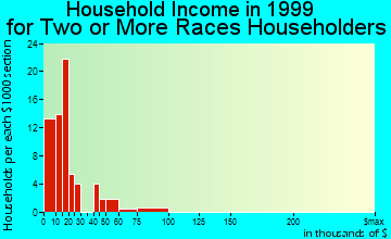 Pullman household income for two or more races householders