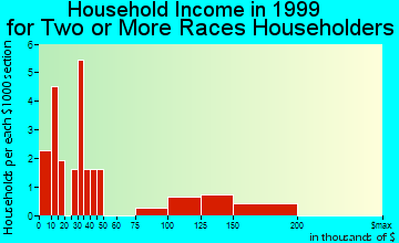 Salmon Creek household income for two or more races householders