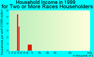 Princeton household income for two or more races householders