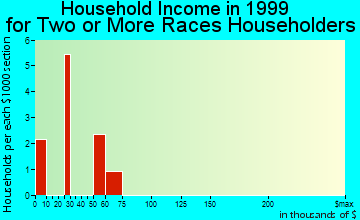 Fort Atkinson household income for two or more races householders