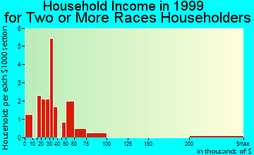 Janesville household income for two or more races householders