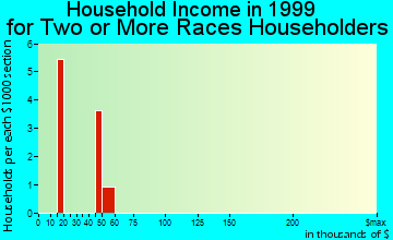Neillsville household income for two or more races householders
