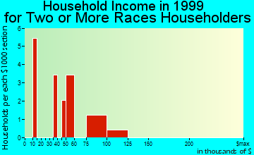 Eaton household income for two or more races householders