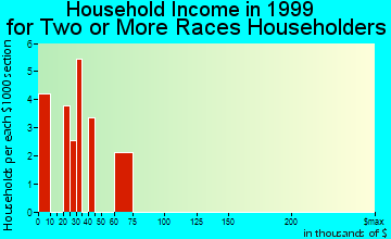 Fort Lupton household income for two or more races householders