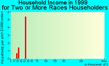 Gunbarrel household income for two or more races householders
