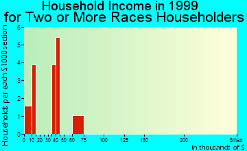 Leadville household income for two or more races householders