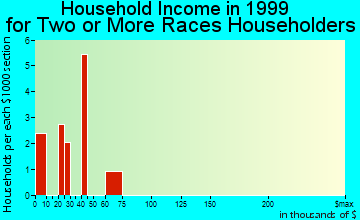 Leadville North household income for two or more races householders