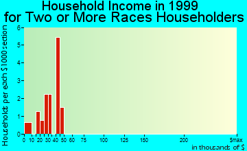 Montrose household income for two or more races householders
