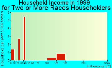 Newport household income for two or more races householders