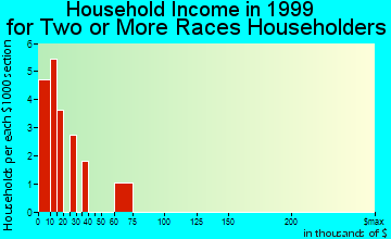 Callaway household income for two or more races householders