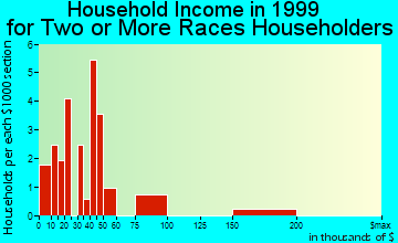 Florida Ridge household income for two or more races householders
