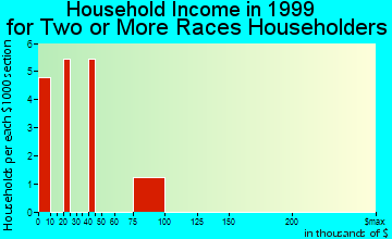 Fort Myers Shores household income for two or more races householders