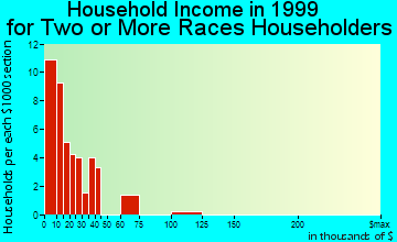 Fort Pierce household income for two or more races householders