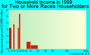 Saraland household income for two or more races householders