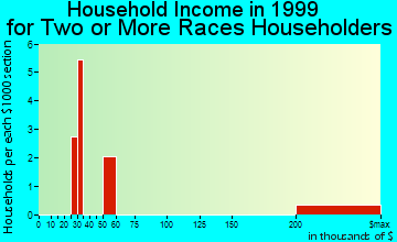 Blythe household income for two or more races householders