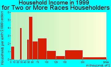 Dunwoody household income for two or more races householders