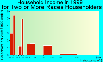 Forest Park household income for two or more races householders