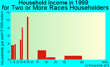 Kennesaw household income for two or more races householders
