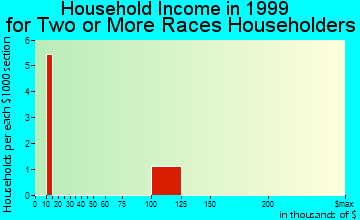 Roberta household income for two or more races householders