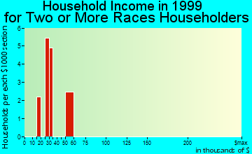 Wheeler AFB household income for two or more races householders