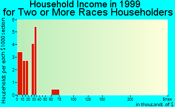 Paul household income for two or more races householders