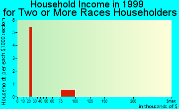 Aniak household income for two or more races householders
