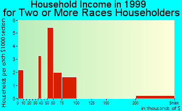 Bellwood household income for two or more races householders
