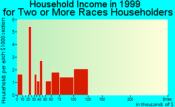 Bethel household income for two or more races householders