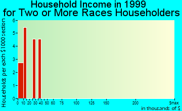 Centreville household income for two or more races householders