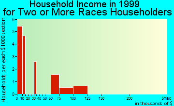 Charleston household income for two or more races householders