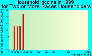 Deltana household income for two or more races householders