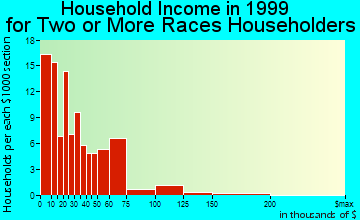Peoria household income for two or more races householders