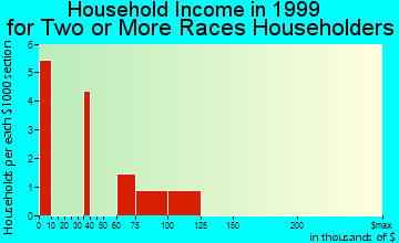 Haines household income for two or more races householders
