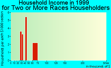 Troy household income for two or more races householders