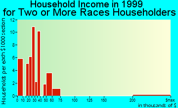 Ketchikan household income for two or more races householders