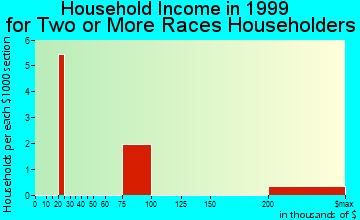 Cumberland household income for two or more races householders
