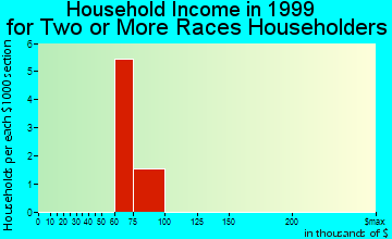 Decatur household income for two or more races householders