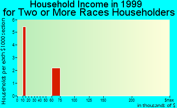 Dunlap household income for two or more races householders