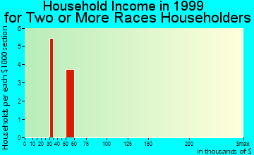Elwood household income for two or more races householders
