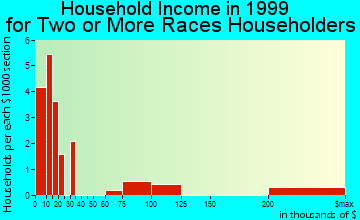 West Lafayette household income for two or more races householders