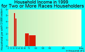 Nikiski household income for two or more races householders