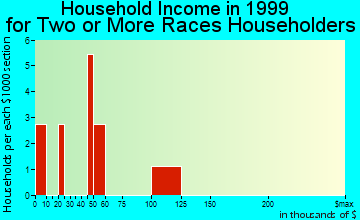 Columbus Junction household income for two or more races householders