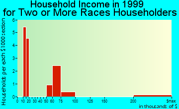 North Pole household income for two or more races householders