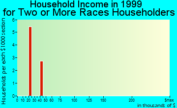 Goodell household income for two or more races householders