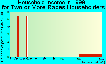 Pelican household income for two or more races householders